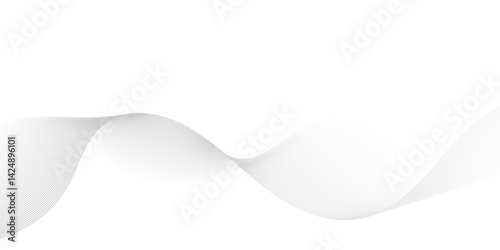 Vector energy digital abstract dynamic creative sound wave smooth beautiful space digital composite bland line. frequency flow business stripe gradient white vector technology template background.
