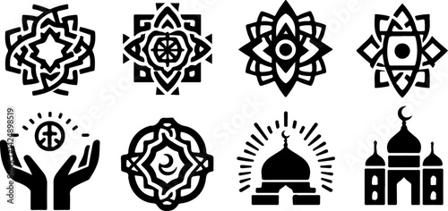 sketch vector illustration silhouette design collection decoration ornament icon logo symbol mascot religious and cultural religion ethnic abstract modern minimalist 