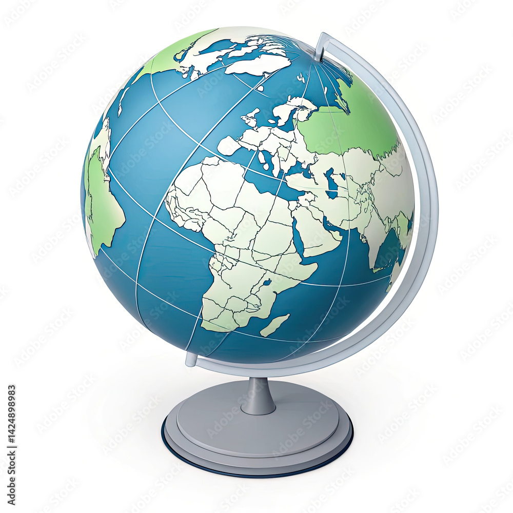 globe on white background globe on white background