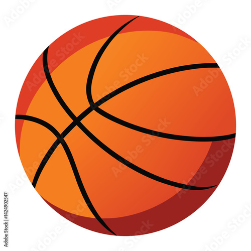 basketball ball on a white background