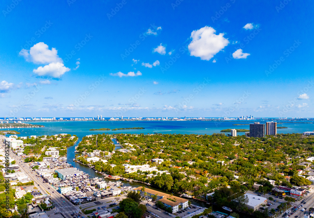 Aerial photo Upper East Side Miami Biscayne Bay 2025