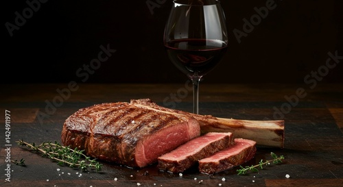 Grilled Steak with Red Wine