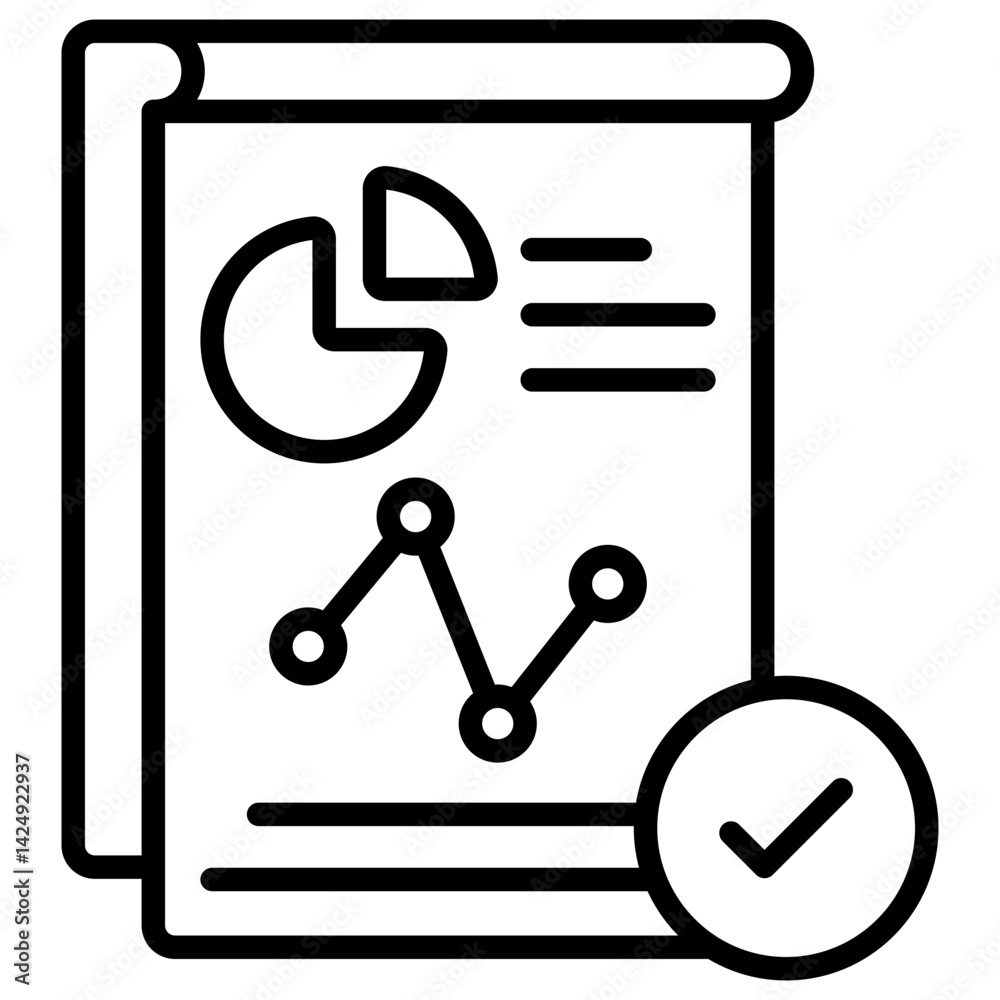 Business Report Icon Business Report Icon