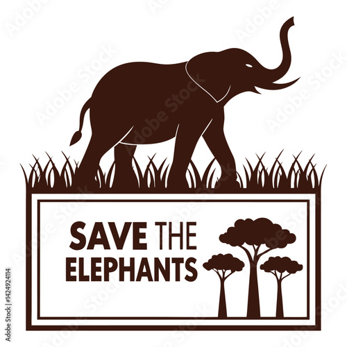 Save The Elephants African Wildlife Conservation T-Shirt.