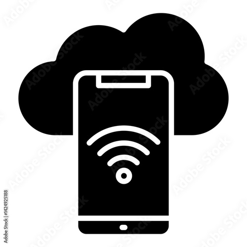 Cloud Computing Icon Element For Design