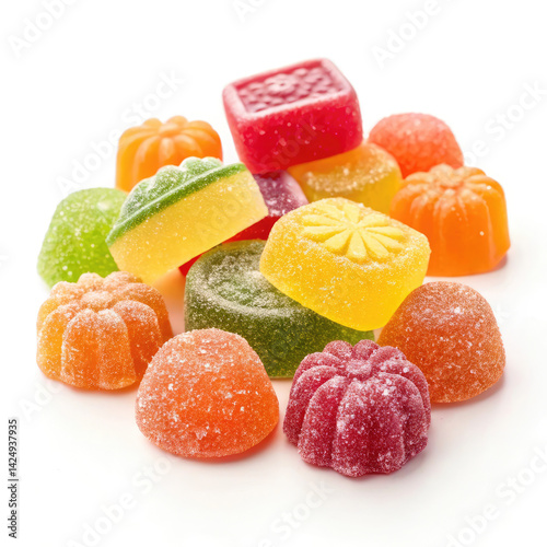 fruit candy isolated on white