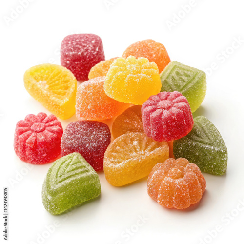 fruit candy isolated on white
