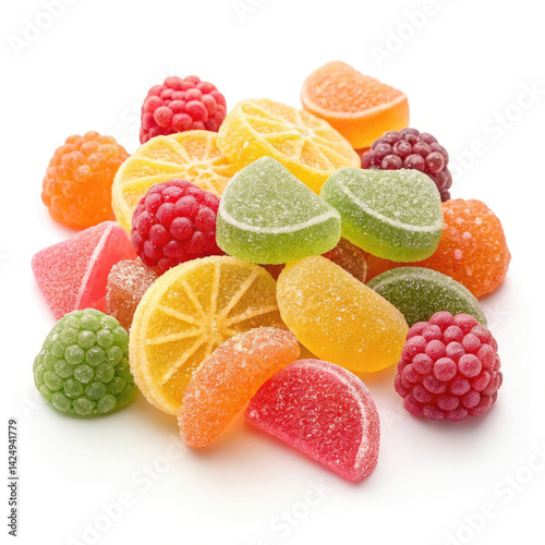 fruit candy isolated on white