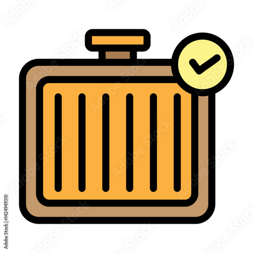 Radiator Check Vector Filled Icon Design
