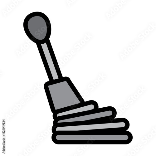 Car Gear Vector Filled Icon Design