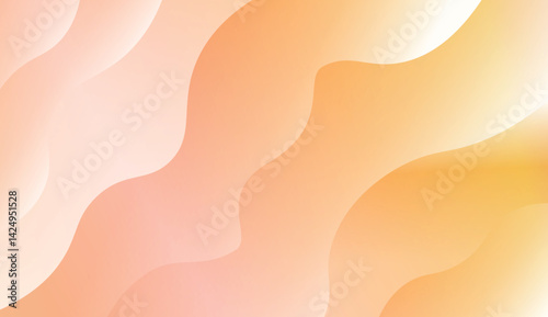 Template Background With Wave Geometric Shape. For Design, Presentation, Business. Vector Illustration with Color Gradient.
