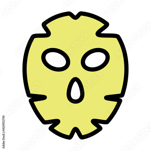 Face Mask Vector Filled Icon Design