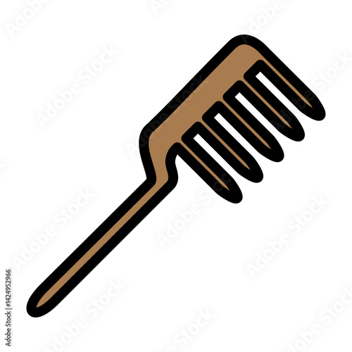 Comb Vector Filled Icon Design