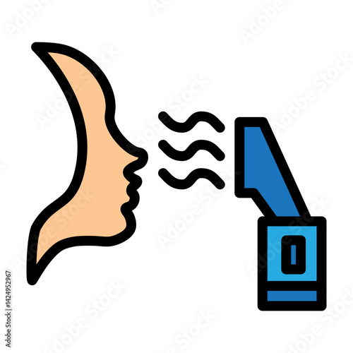 Facial Steamer Vector Filled Icon Design