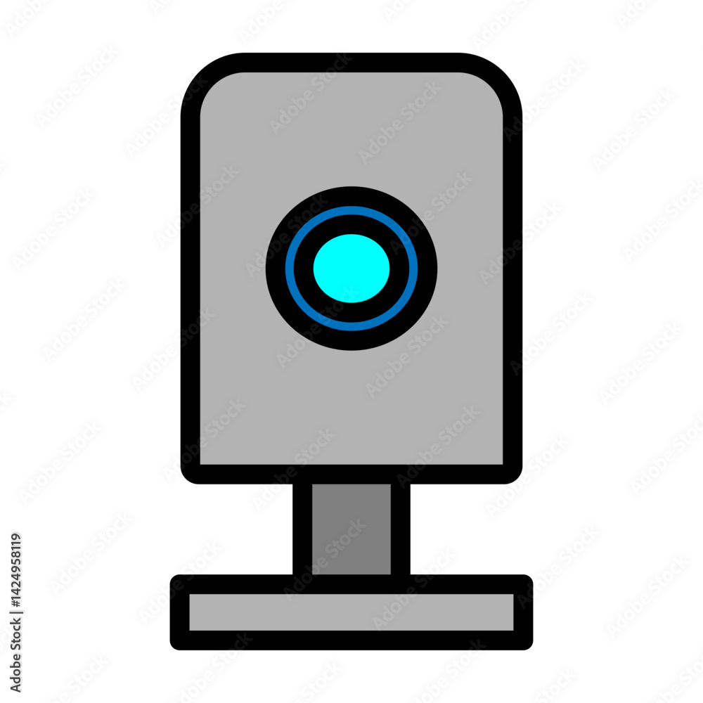 Webcam Vector Filled Icon Design Webcam Vector Filled Icon Design
