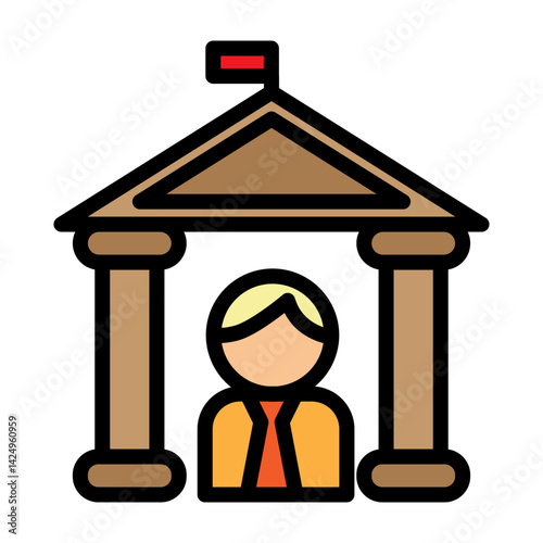 Corporate Governance Vector Filled Icon Design