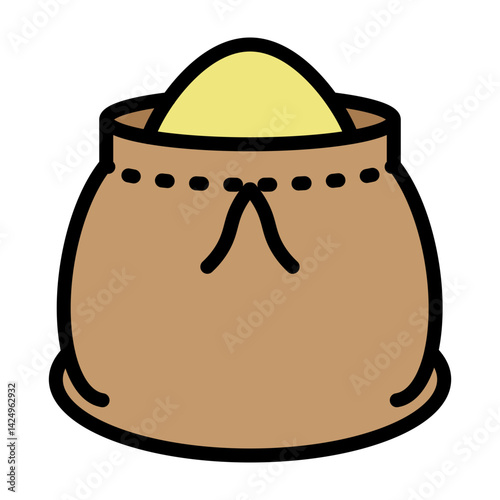 Grains and Cereals Vector Filled Icon Design