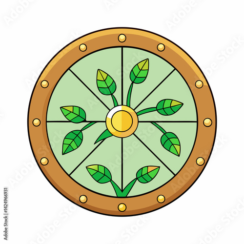 vector illustration of an orange flower