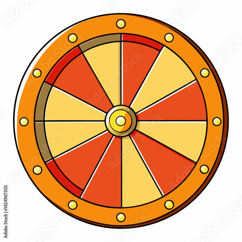 wooden wheel icon