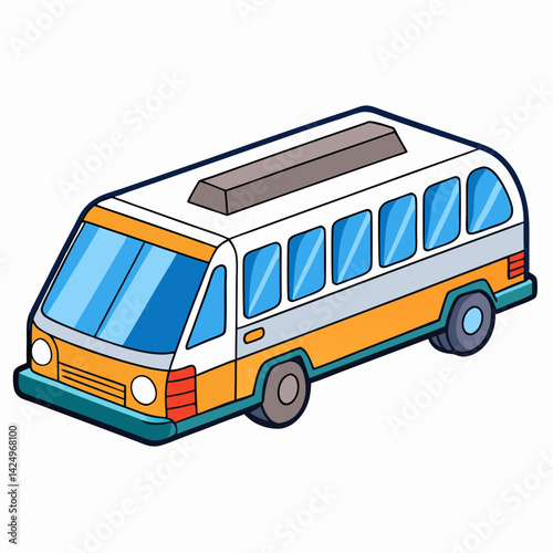 bus isolated on white background