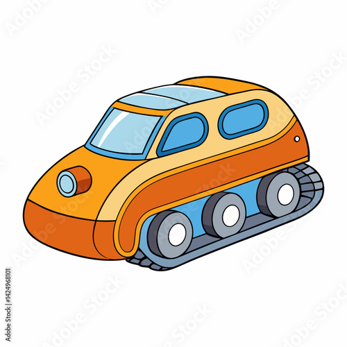 toy car isolated on white
