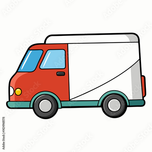delivery van vector illustration
