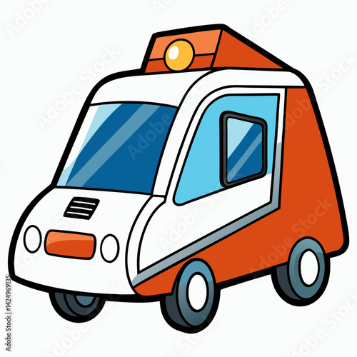 vector cartoon truck