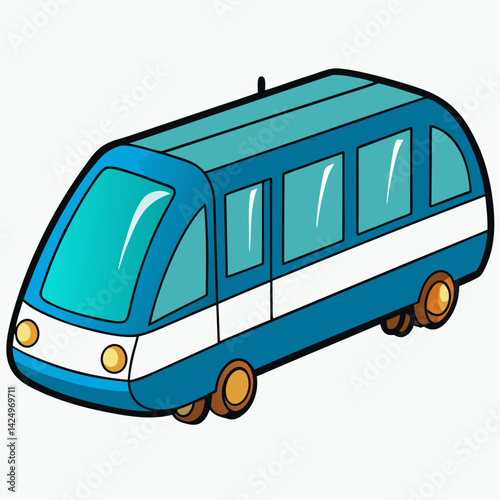 bus isolated on white background