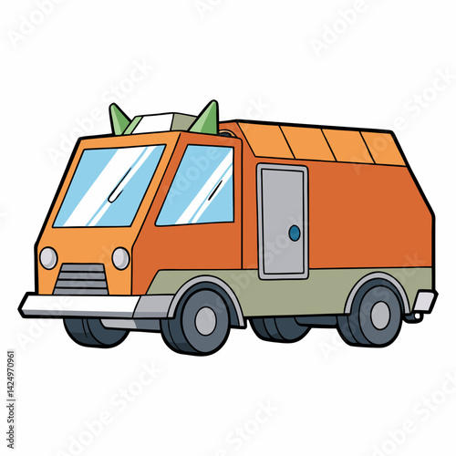 vector illustration of a truck