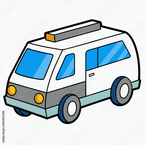 vector cartoon truck