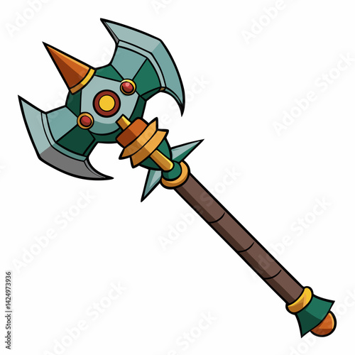 vector illustration of a sword