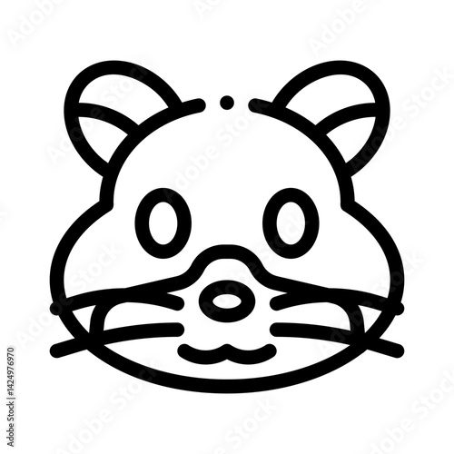 hamster line icon