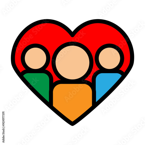Adoring Fans Vector Filled Icon Design
