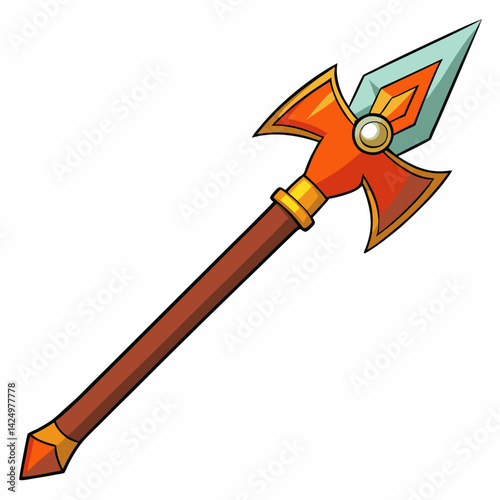 axe in red