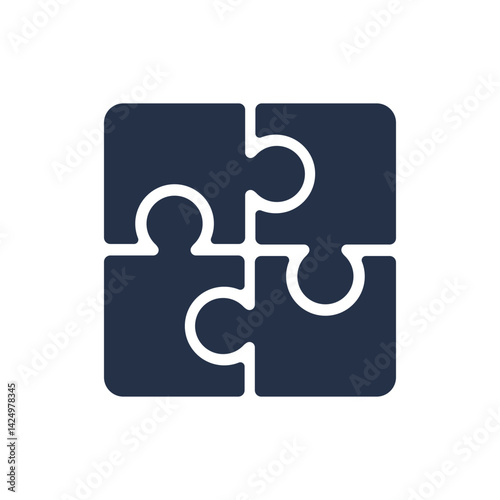 Solution icon. Solid glyph series icon