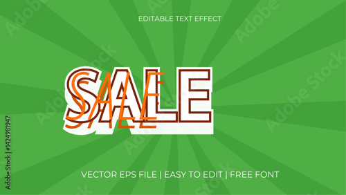Sale text style effect