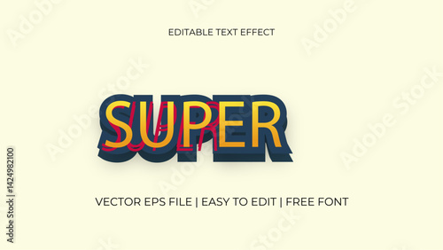 Super text effect design