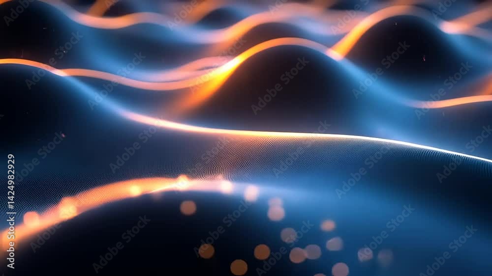 Abstract wavy lines of light Abstract wavy lines of light
