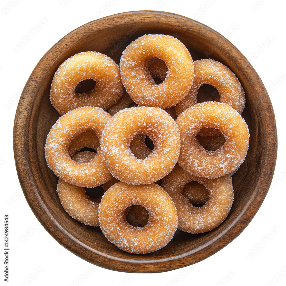 Fototapeta premium Assorted donuts isolated on white