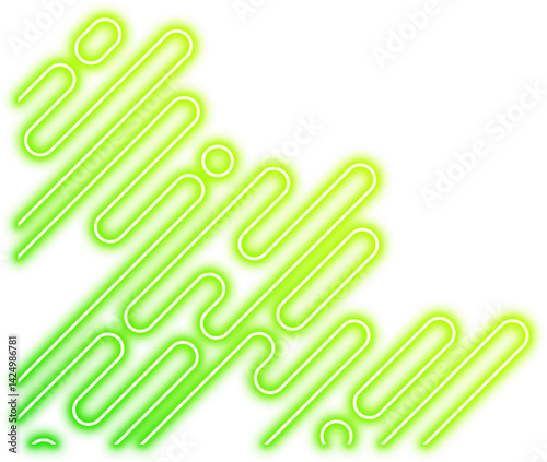 Neon Geometric Rounded Corner