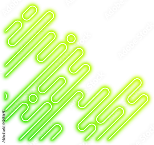 Neon Geometric Rounded Corner
