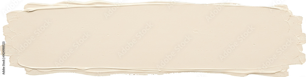 Light beige creamy cosmetic product smear
