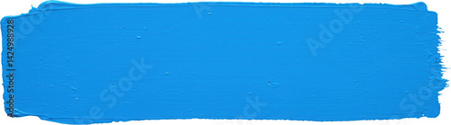 Obraz na płótnie Bright blue paint stroke with rough edges w salonie