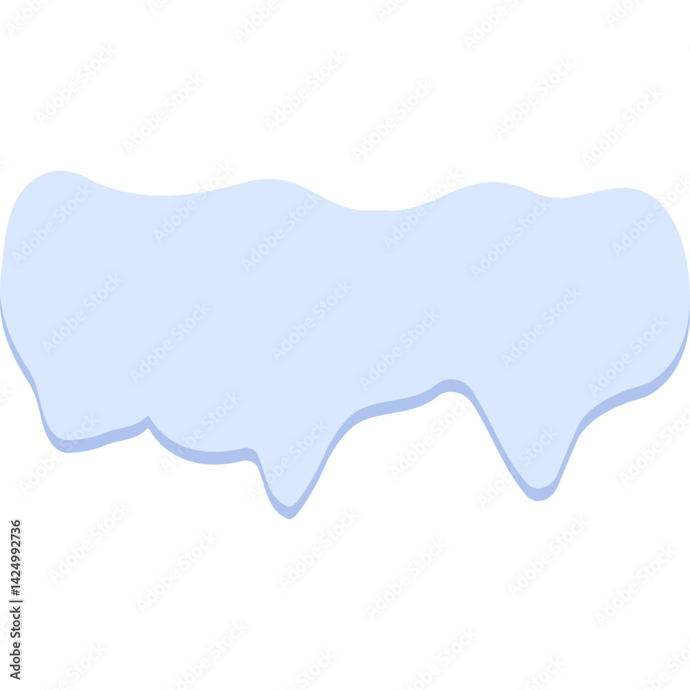 Obraz premium Melting Snow Vector