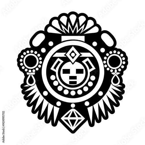 A solid style icon of hopi jewellery tattoo