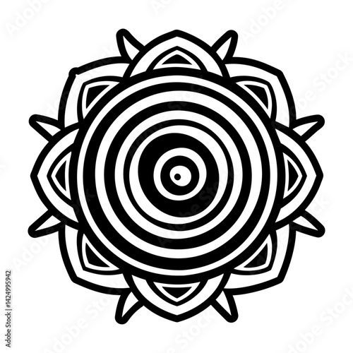 A solid style icon of hopi migration symbol