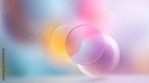 Abstract Circles Background Bokeh Texture