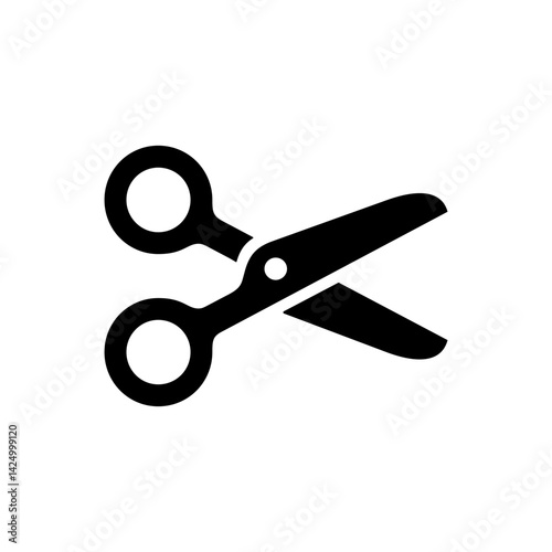 Scissor icon in flat style. Cutting hair equipment illustration on isolated background. Hairdressing sign business concept.