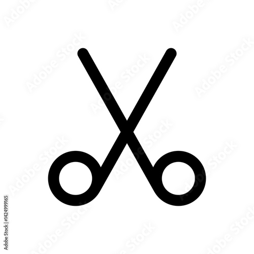 Scissor icon in flat style. Cutting hair equipment illustration on isolated background. Hairdressing sign business concept.