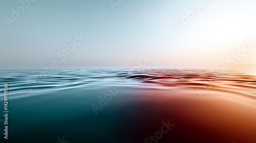 Minimalist Nature Art Design Simple Wave Form Peaceful Serene Mood Wallpaper